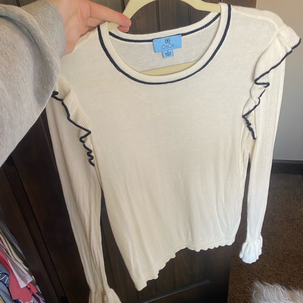 Ruffled sweater